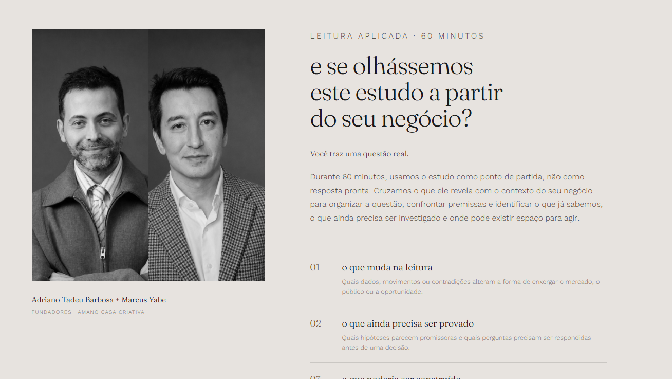 Adriano Tadeu Barbosa e Marcus Yabe, fundadores da amano